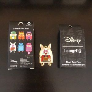 NWT White Rabbit Loungefly Pin